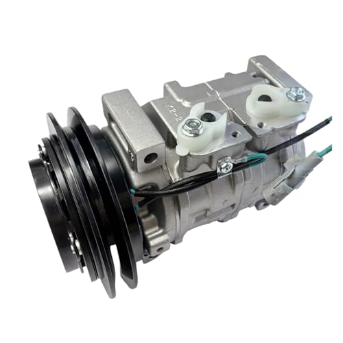 Compresor de aire acondicionado 10s13c compatible con camiones Hino Ranger, Hitachi 470 de 24 V (88310-1740, 447220-4442, 447180-2910, 88310-1840, 4471802910)