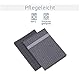 Amago - 2er Pack Küchen Frottier Handtuch, 100 prozent Baumwolle, 50 x 70 cm - Grau/weiß