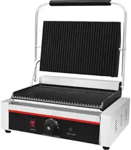 MAZORIA Commercial Jumbo 2 Bread Sandwich Griller (Silver)