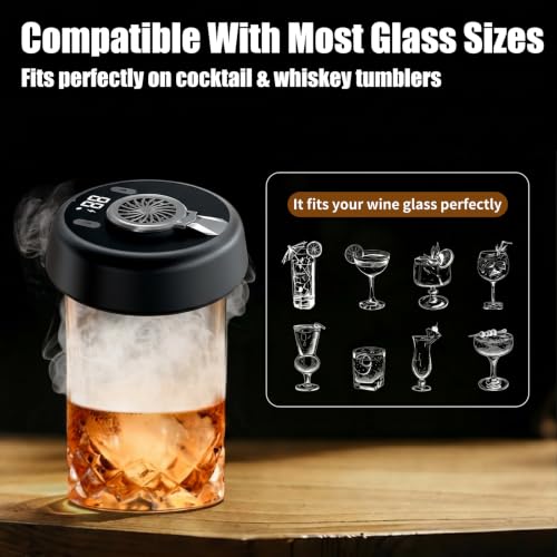 Kit de ahumador eléctrico para cócteles de whisky antiguo y bebidas bourbon 3