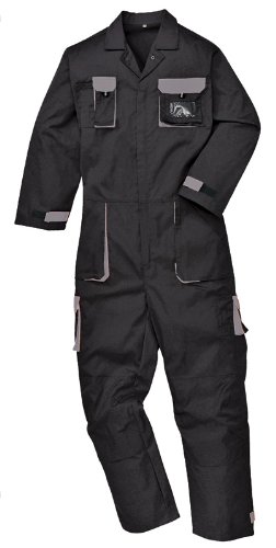 Portwest TX15BKRS Tuta Intera Portwest Texo Contrast, Nero, Small - 4