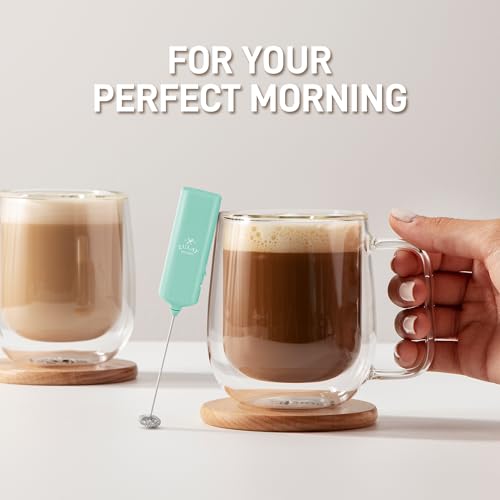 Mini & Mighty Milk Frother Wand Powerful Handheld Coffee Frother, Battery Operated Drink M - image 8