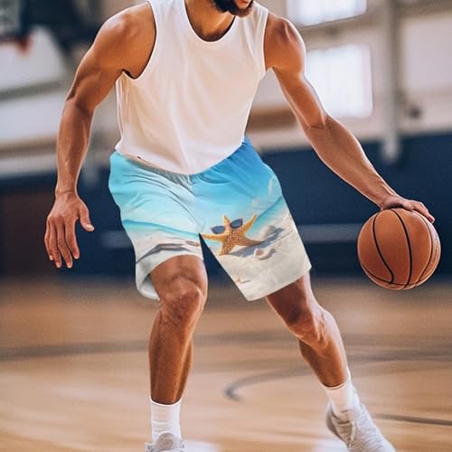 Men's Golf Woven Shorts with Elastic Waistband Summer Casual Pants for Outdoor Lounge Sports Basketball4