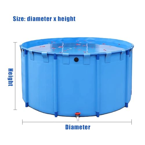 Tanque de agua plegable para acuicultura exterior con marco reforzado y accesorios 8