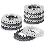 Evriholder Vanity Sink Drain Savers, Secure Fit Hair Catchers Prevent Clogs in Bathroom, Disposable, 3.7-Inch, Gray and White, 12 Pack