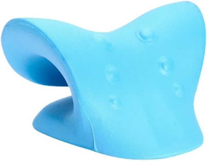 Miniatura 4 de Relajante de cuello y hombros, estirador de cuello para alivio del dolor de ATM y alineación de la columna cervical (verde)