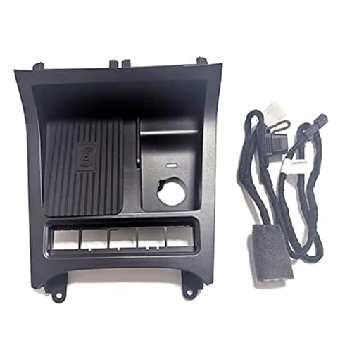 Cargador rápido teléfono 15W para VW Golf 6 con base estable QI