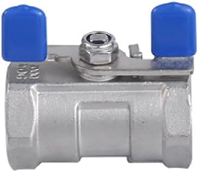 DAN SPEED Stainless Steel Ball Valve, NPT threaded 316 stainless steel, one-piece ball valve, manual valve 3/8"