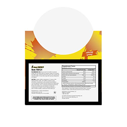 5-Hour Energy Shot, Extra Strength, Peach Mango, 1.93 Ounce,12 Count #TOP2