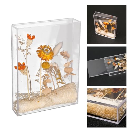 Boîte de séchage acrylique contre la poussière des fleurs - 3