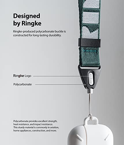 Image of Ringke Hand Strap [Anti Theft & Drop] Multipurpose Adjustable Wrist Lanyard with Easy Release Buckle for iPhone /Galaxy /Pixel Phone Cases, Cameras, etc