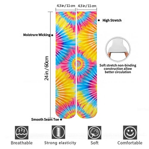 Women Girls Comfort Fit Dress Socks for Cosplay, Soccer, Hunting3