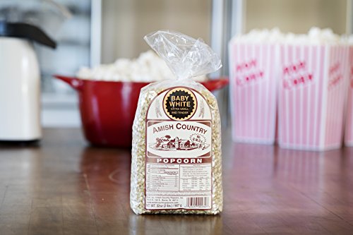 Amish Country Popcorn - Baby White Extra Small And Tender - Gmo Free 2 Lb Bag #TOP2