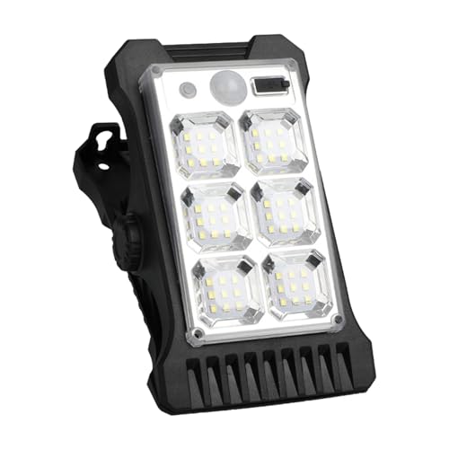 Luces solares con clip para exteriores y camping con carga USB de pared