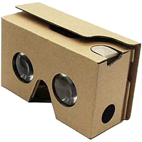 Gafas de realidad virtual de cartón, auriculares VR con caja 3D, gafas de realidad virtual, con correa para la cabeza, para todos los teléfonos inteligentes de 3.5 a 6 pulgadas