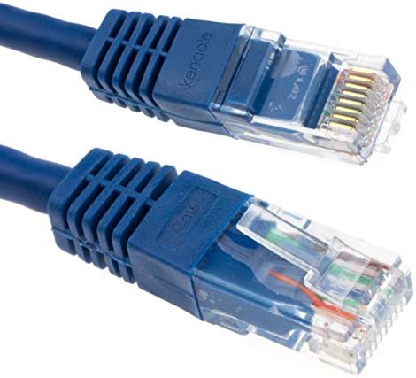 Ethernet kabel sieciowy CAT6 Gigabit RJ45 miedziany Internet kabel krosowy kabel połączeniowy fioletowy 0,5 m [0,5 m/0,5 m]