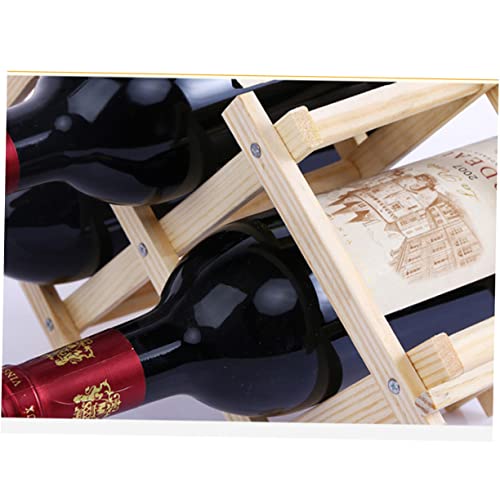 Soporte para botellas de vino de madera plegable Alipis miniatura 5