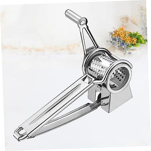 Rallador de queso manual con manivela de acero inoxidable miniatura 6