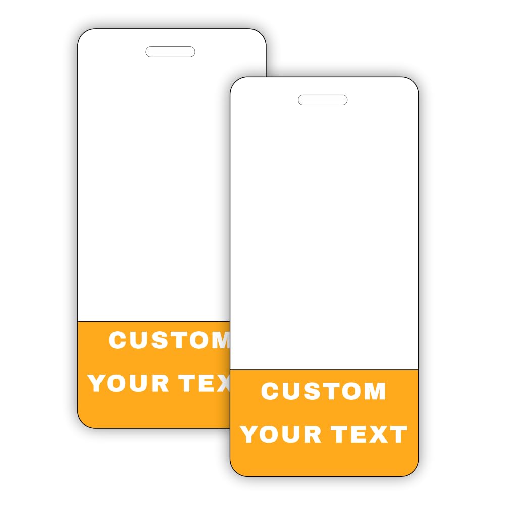 Custom Badge Buddy 4.5x2.1in - Vertical - PVC Material Durable and Anti-Scratch Waterproof - Great for Medical Nurse, Doctor, Student, Staff -
