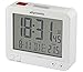 Produktbild Funkwecker Digital  kompakter Funk Uhr Wecker mit Licht Schlummerfunktion Snooze Alarm Datum und Temperatur großes Display beleuchtet  Weiß