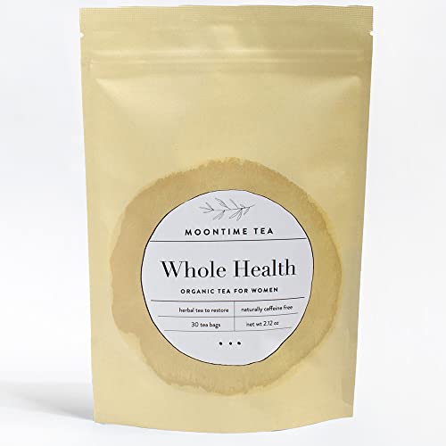 Organic Whole Health Tea, 30 Tea Bags With Turmeric, Ginger, Lemon And Black Pepper #TOP21