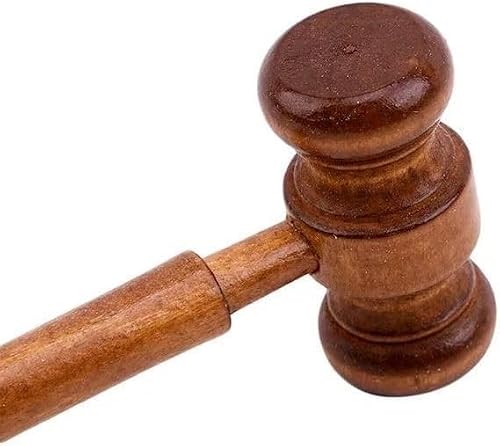 2Pcs Brown Handmade Wooden Gavel, Vintage Judge Gavel, Auction Gavels, Props and Clothing Accessories, Office Desk Accessories