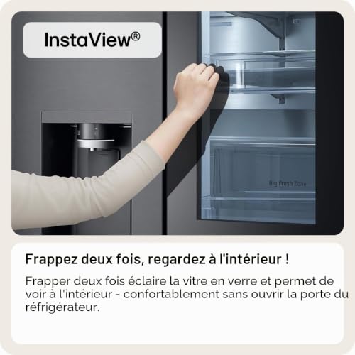 Réfrigérateur Américain LG GMG960EVJE Total No Frost 179 cm 638 E WiFi - vue 6