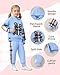 Toddler Girl Clothes Fall Outfits for Girls Cartoon Long Sleeve Sweatshirt Sweatpants Plaid Sweatsuit 2 3 Year Old Gifts 3T 4T Girl Clothes
