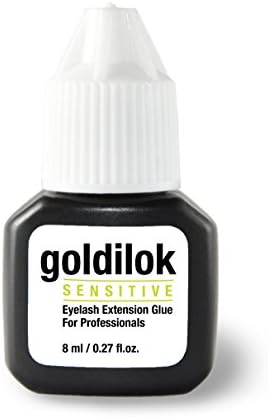 Eyelash Extension Glue Sensitive 8ml | Goldilok | Premium Medical Grade | Low Fume | Safe & Super Bonding Power | Long Lasting | From Korea