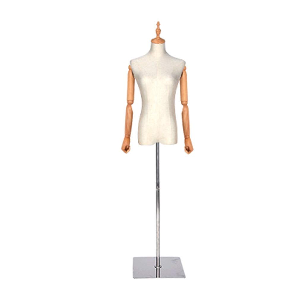 Amazon.co.jp: マネキン 上半身 縫製トルソーボディ胸像高さ調節（140