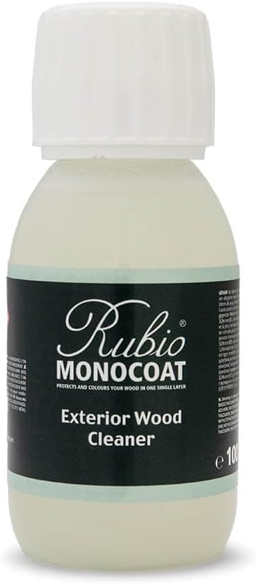 Rubio Monocoat Exterior Wood Cleaner, 200 ft² | Superior Outdoor Cleaning | Removes Discoloration & Dirt from Wooden Surfaces | Restores Natural Beauty Prior to Finishing Treatment | 1 Liter
