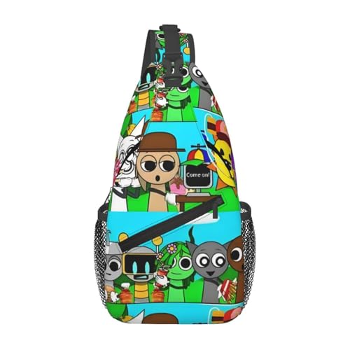 S-prunki Crossbody Sling Backpack Sling Bag Multipurpose Travel Hiking Chest Bag Daypack for Women Men