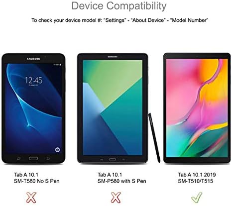 Supershieldz (3 Pack) for Samsung Galaxy Tab A 10.1 (2019) (SM-T510 Model) Screen Protector, High Definition Clear Shield 0.23mm (PET)