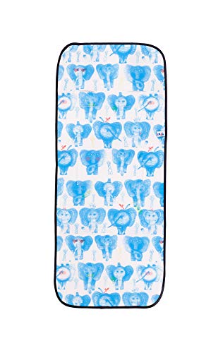 SLEEPAA Colchoneta Silla Paseo Ligera Universal Transpirable Carrito Bebé Antisudoracion Ajustable Fabricada en España Varios modelos (Blue Dumbo)