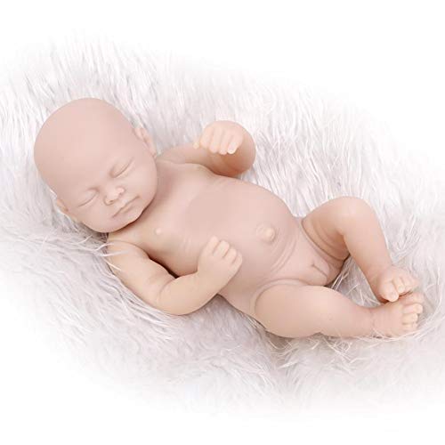 ZSooner Reborn-Puppen-Set, 27,9 cm, Geburtstagsgeschenk, DIY-Form, weiches Silikon, Simulation, volle Gliedmaße… – Bild 7