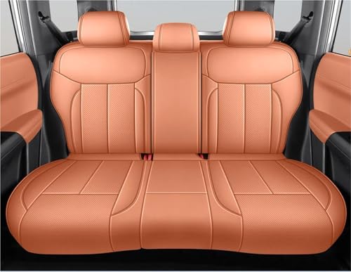Housse de siège voiture pour voyager en famille en Mitsubishi Lancer cuir orange