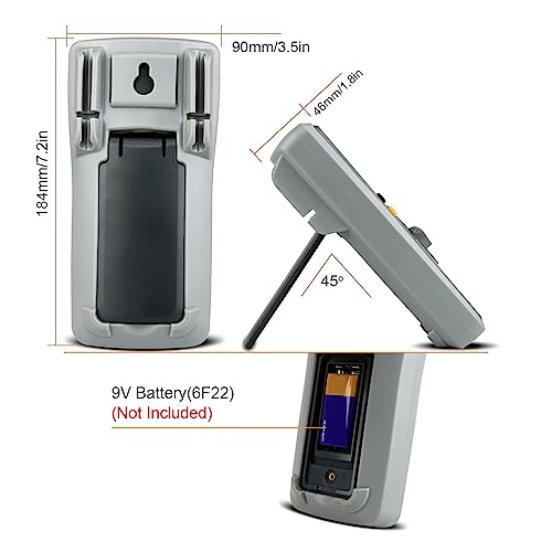 Voltmètre multimètre numérique pour tester fréquence diode et température DELURA - 6
