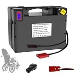 Veleylr 24V 12AH Electric Wheelchair Lithium Battery, Replacement Lead-Acid Batteries with Built-in 30A BMS, Anderson Connector - for 500-1000W Children's Toy Cars/Wheelchairs