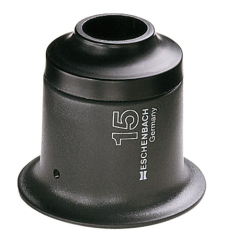 Loupe 15x anti-buée Lindner Eschenbach pour lire les petits caractères