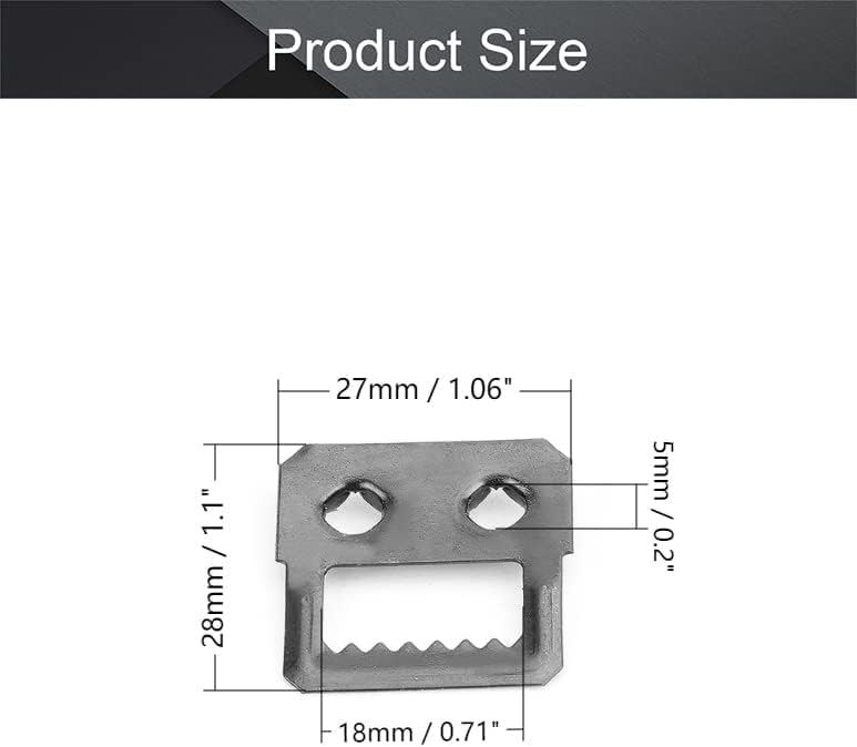 Image of Bettomshin 30Pcs Sawtooth Picture Hangers, 1.06 inch x 0.71 inch Double Hole Picture Frames Hangers, Metal Black Galvanized Picture Hanging Hardware for Frames Paintings Artwork Home Decoration