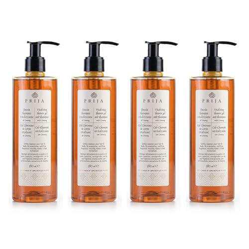 Gel Douche et Shampooing Hydratant Corps Cheveux Prija Vitalisant 4x380ml