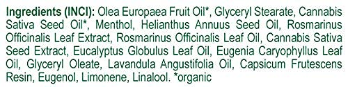 Annabis ACTIVECANN Organic Vegan Joint & Muscle Menthol Balm with Organic Hemp - Relief & Recovery for Neck, Shoulders, Elbows, Back, Knees, Ankles, Muscles, and Joints - Image 7