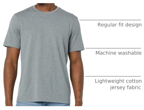 Image of Amazon Essentials Men's Slim-Fit Crewneck Short Sleeve Cotton T-Shirts