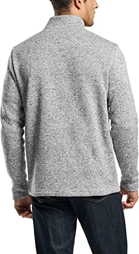 TSLA Men's Quarter Zip Thermal Fleece Lined Sweater, Winter Lightweight Soft Pullover Collar Sweatshirt3