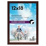 Design: cornice per poster in mogano, 30,5 x 45,7 cm, perfetta per i tuoi poster preferiti; viene fornita con accessori per appenderla senza problemi sia in formato orizzontale che verticale da appendere alla parete