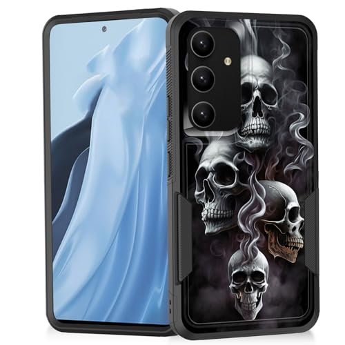 Coque Galaxy S24 Plus antichoc résout le problème des bris d'écran avec son style crâne