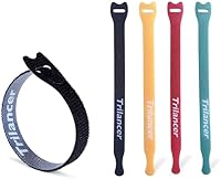 Trilancer – Trilancer Wiederverwendbare Kabelbinder mit Klett, 20cm 50 S