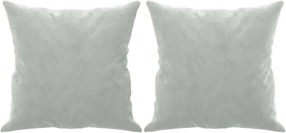 2-Seater Sofa Light Grey Velvet (100% Polyester) Living Room Furniture