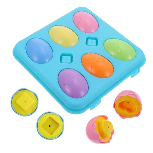 HANABASS 1 Juego Huevos de imitación Huevo Rompecabezas para Huevos Festivos Huevos de Pascua Juguetes Juguete de Huevos para Huevos de emulación plastico plastico Colorful