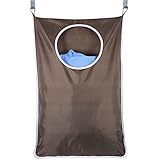 1. Ahorro de espacio – se cuelga detrás de tu puerta con ganchos de acero inoxidable, puedes guardar algunos paños, libros en la bolsa.